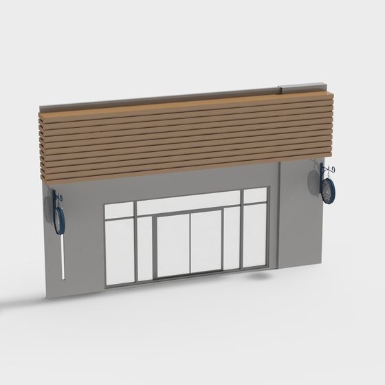 Serene Low-Polygon Architectural 3D Model