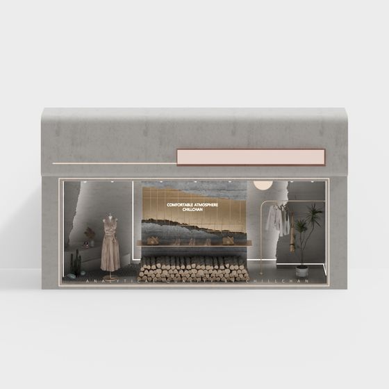Cozy Shopfront 3D Model