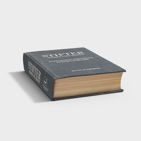 Vintage Book Model of Stifter Werke und Briefe 3D model