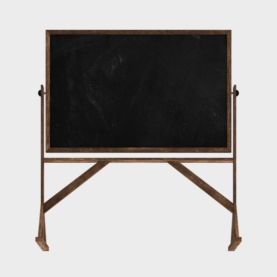 Vintage Blackboard 3D Model for Creative Projects