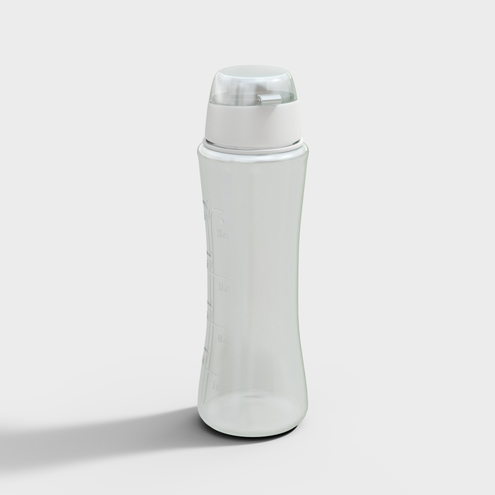 Elegant Low-Poly Water Bottle 3D model
