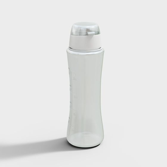 Elegant Low-Poly Water Bottle 3D model