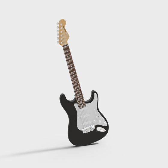Classic Stratocaster Electric Guitar 3D model