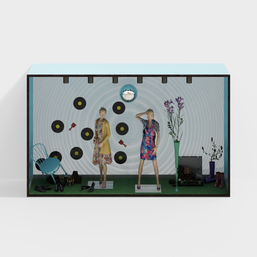 clothing store window