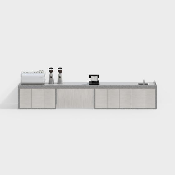 Urban Bar Counter 3D model