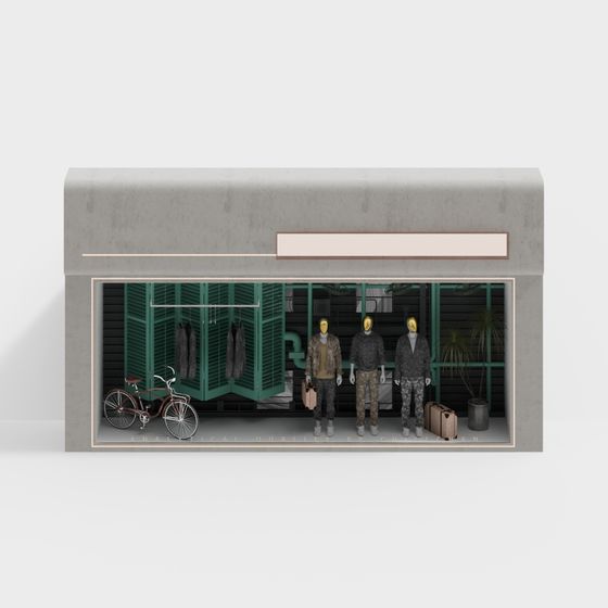 Urban Boutique Showcase 3D model