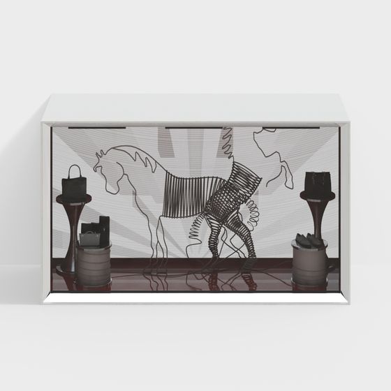 Time Horse 3D Model - Low Poly with High Detail