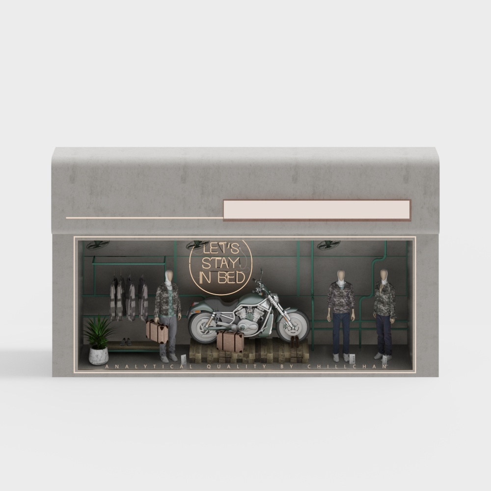 clothing store window