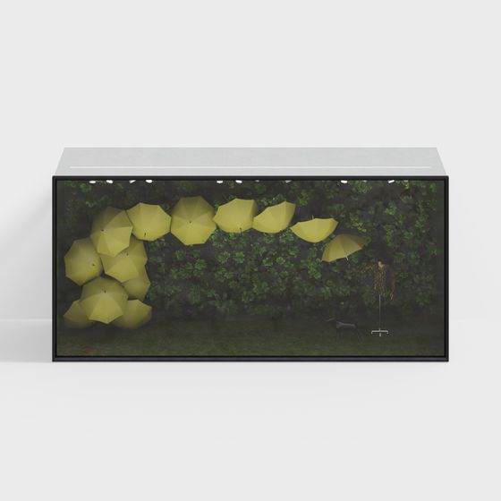 Umbrella Forest 3D Model for Design Projects