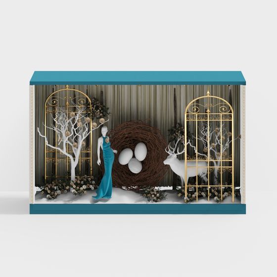 Dreamy Winter Scene 3D Model