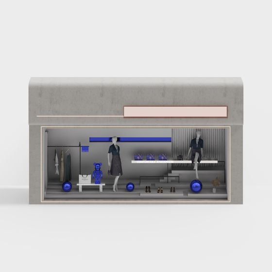 Urban Boutique Showcase 3D model