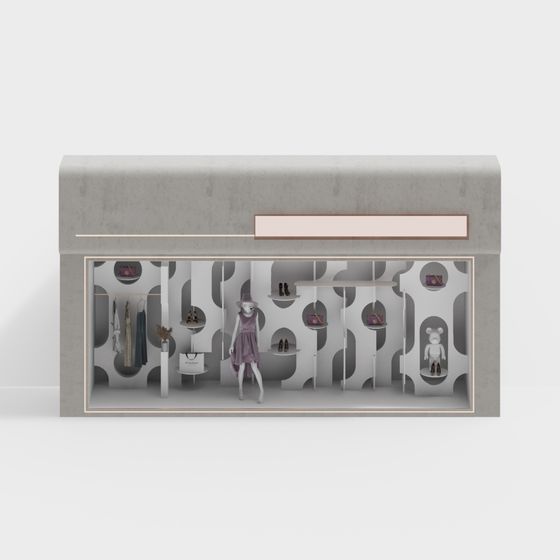 Urban Boutique Showcase 3D model