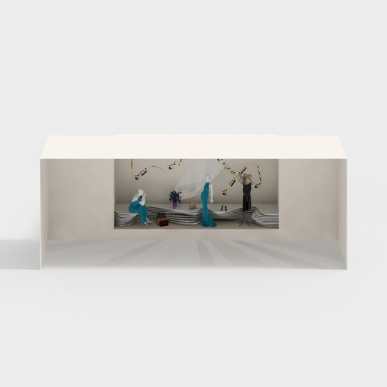 Urban Fashion Showcase 3D model