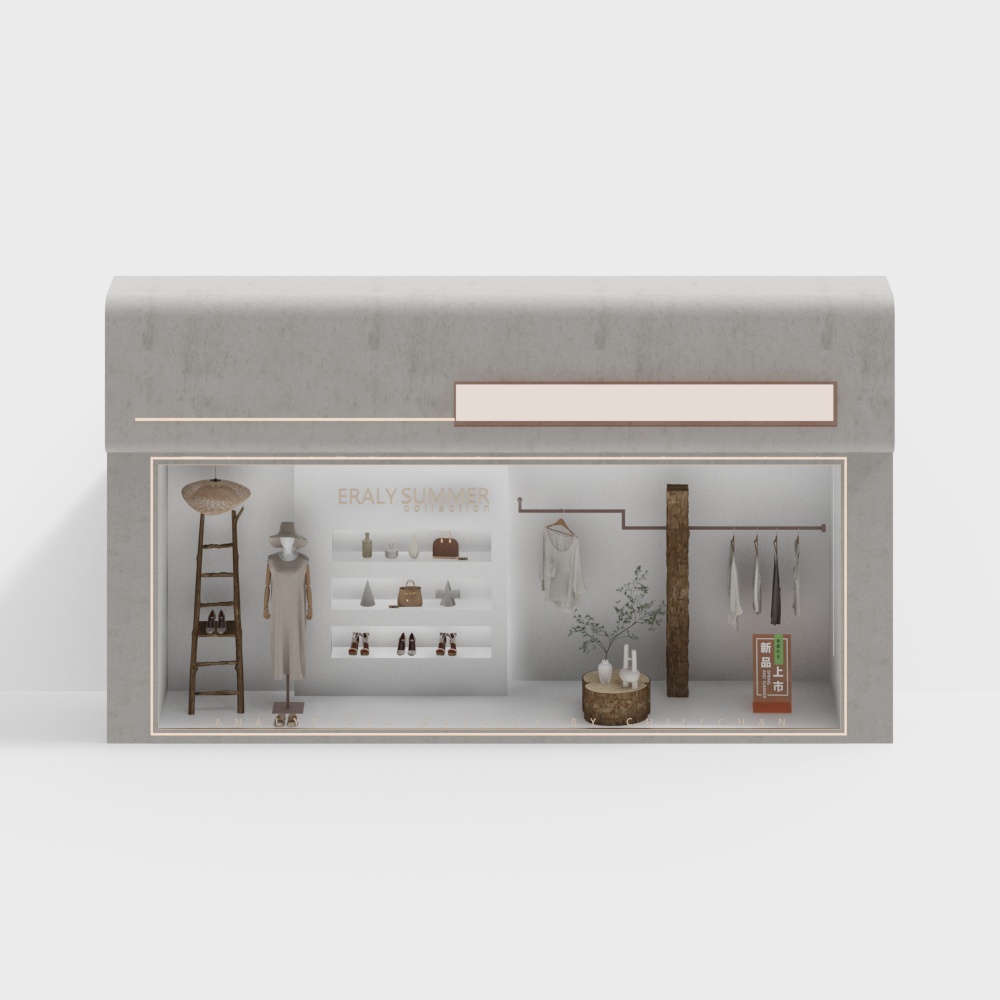 clothing store window