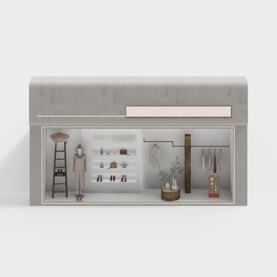 Urban Boutique Showcase 3D model