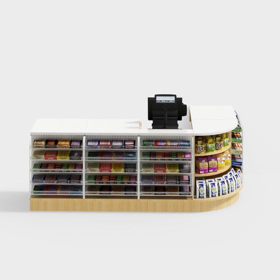 Low Poly Candy Counter 3D model