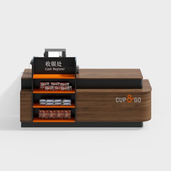 Cup & Go Cash Register 3D model