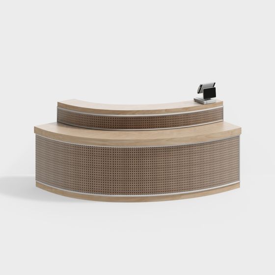 Arc Reception Desk 3D model