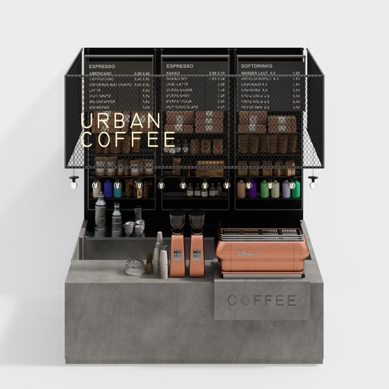 Urban Coffee 3D model