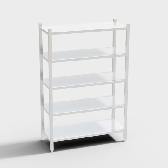 Modern Minimalist Bookshelf 3D model