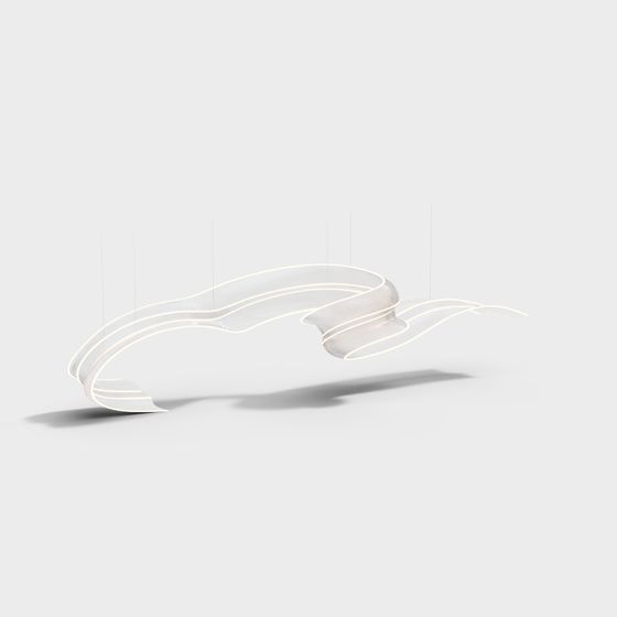 Flowing Curved Bridge 3D model