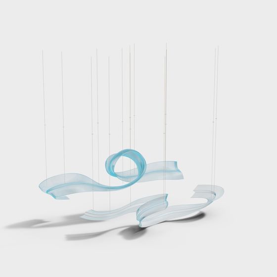 Flowing Light Curve 3D model for Creative Projects