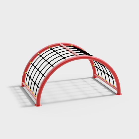 Colorful Polygonal Climbing Frame 3D model