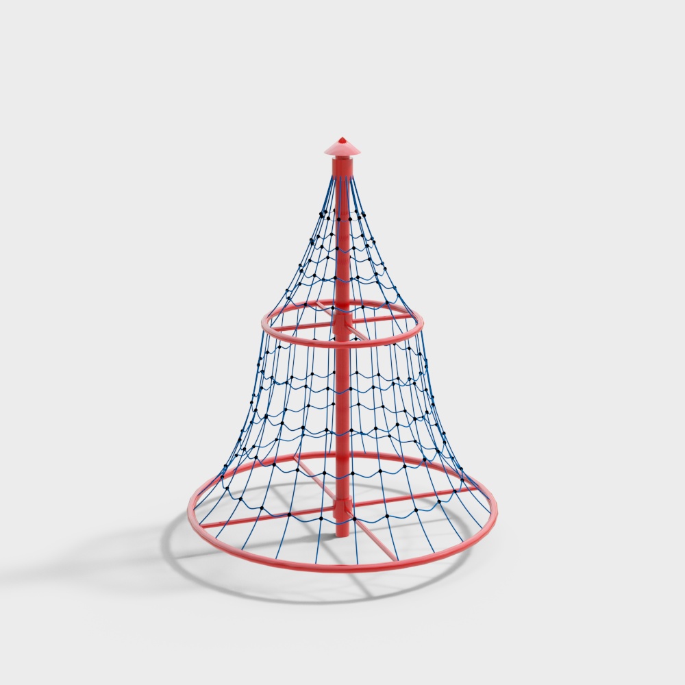 Playful Climbing Net Tower 3D model
