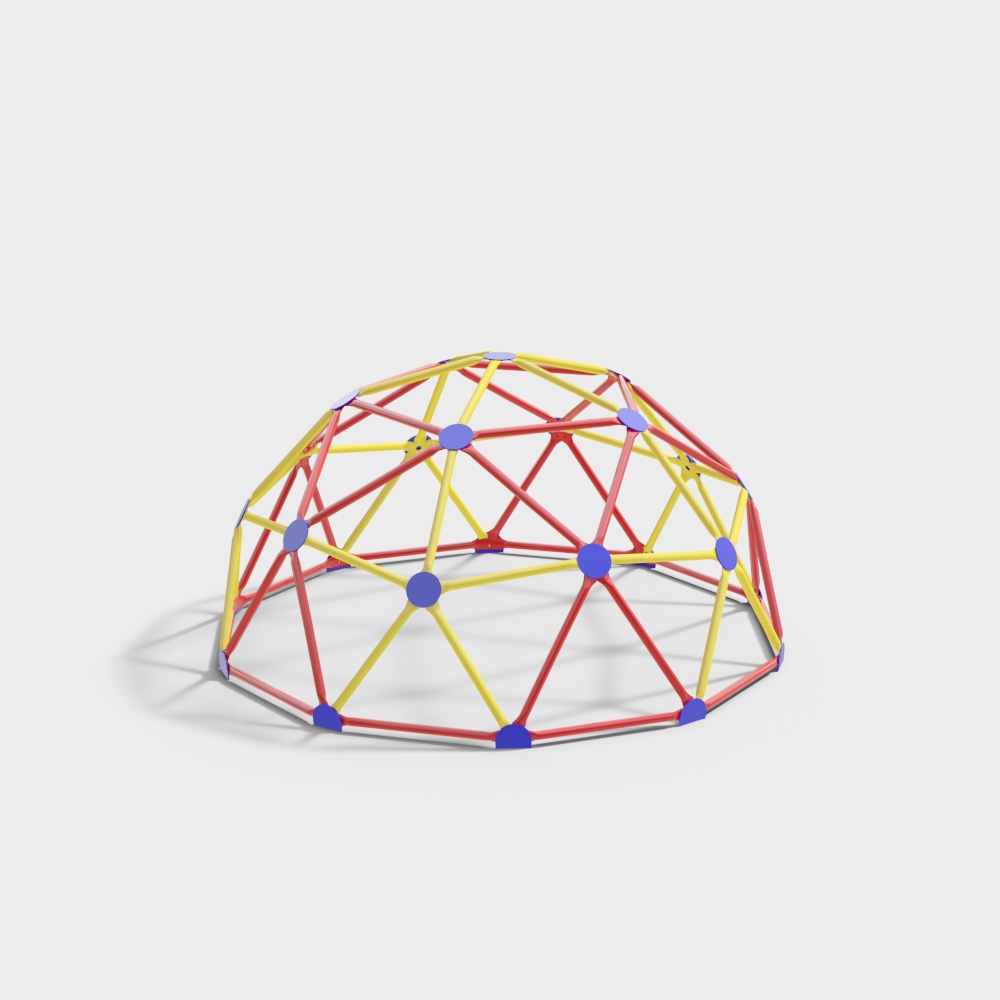 Futuristic Geometric Dome 3D model