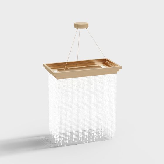 Flowing Light Pendant 3D model