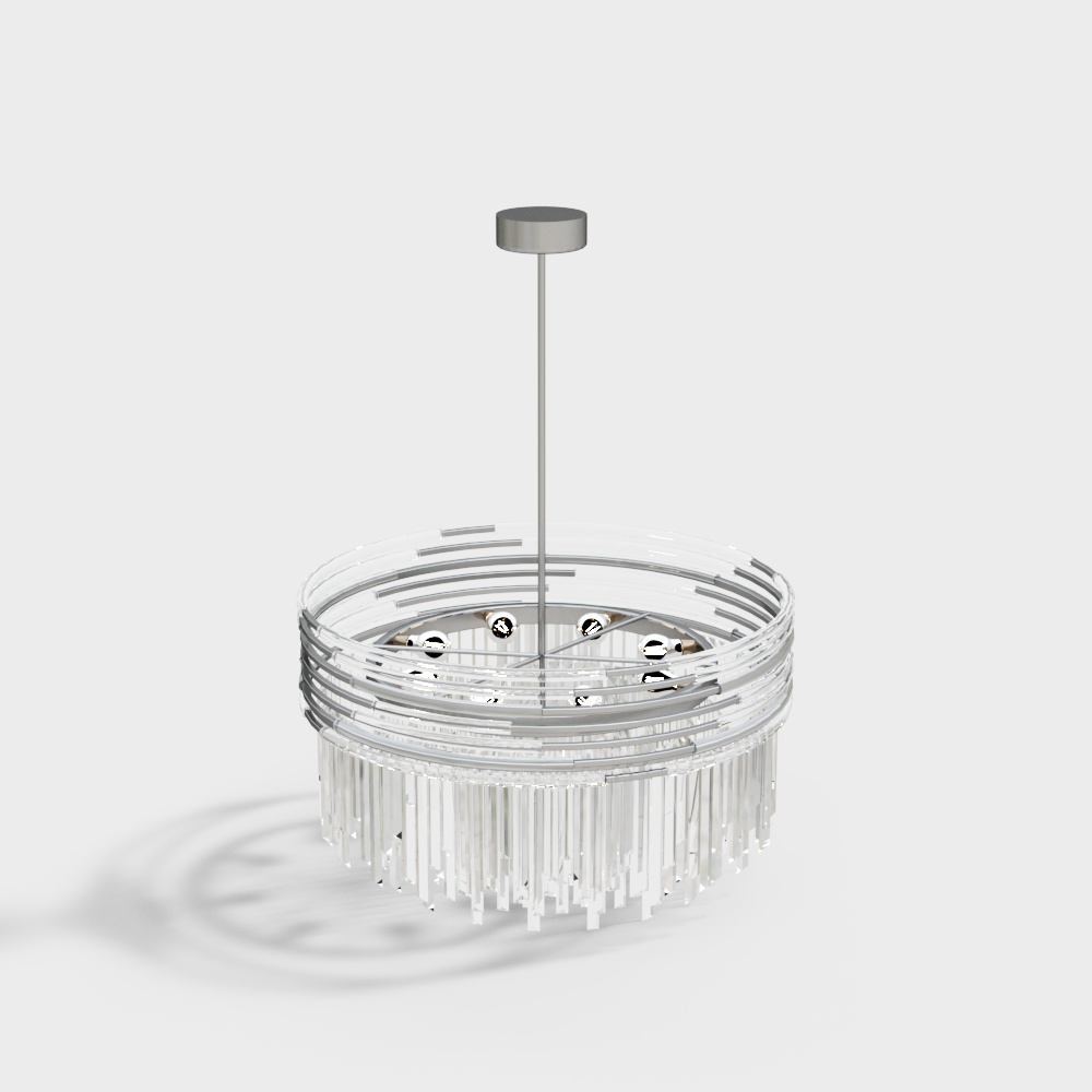 Office space crystal chandelier