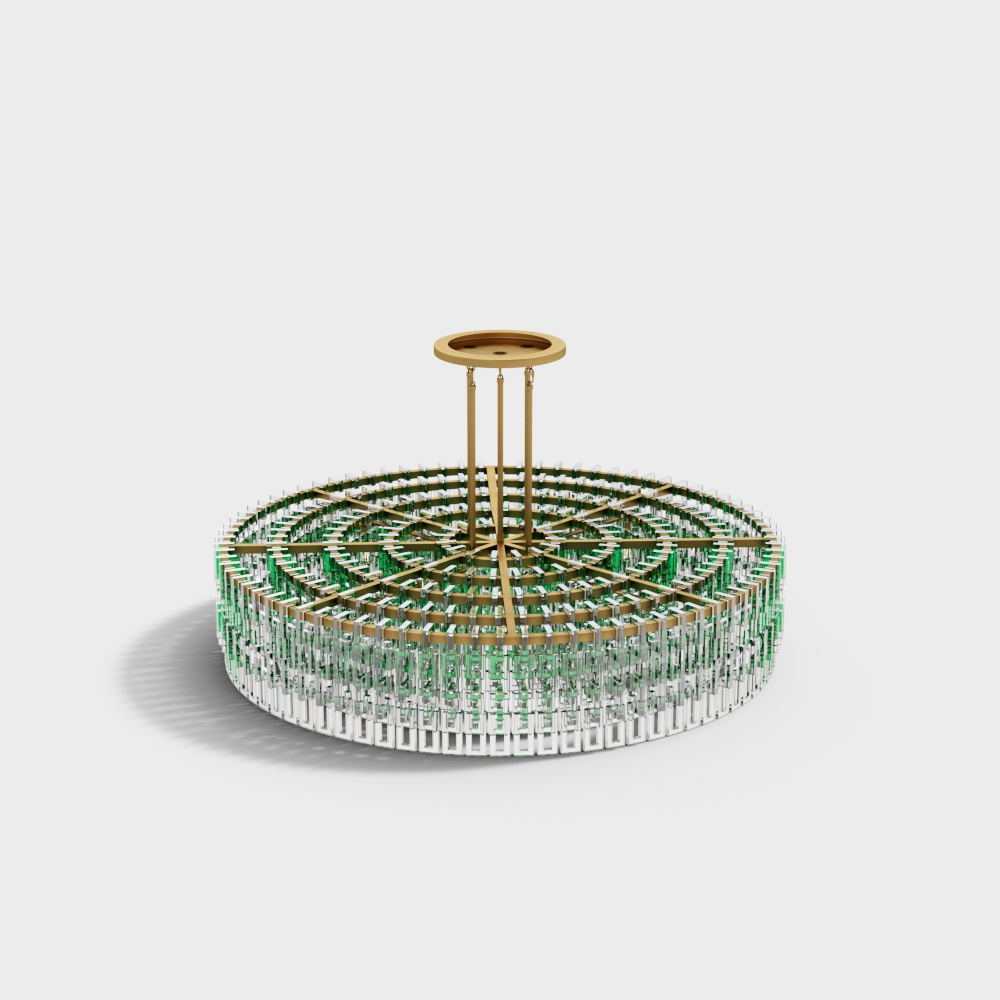 Đèn chùm pha lê không gian văn phòng