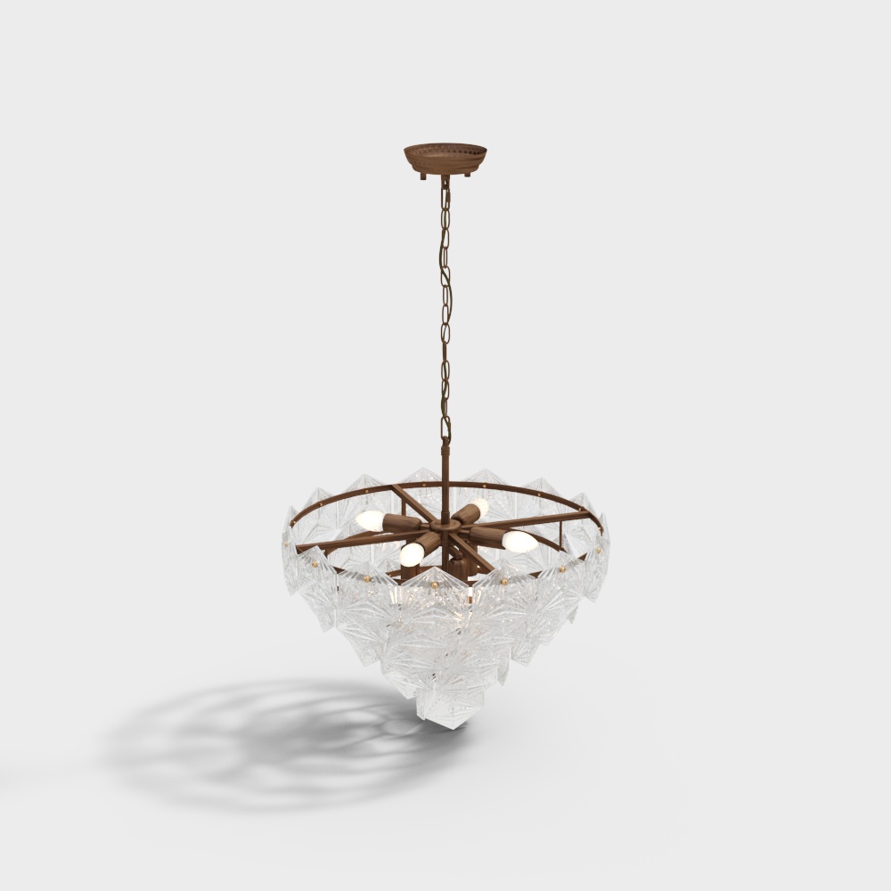 Office space crystal chandelier