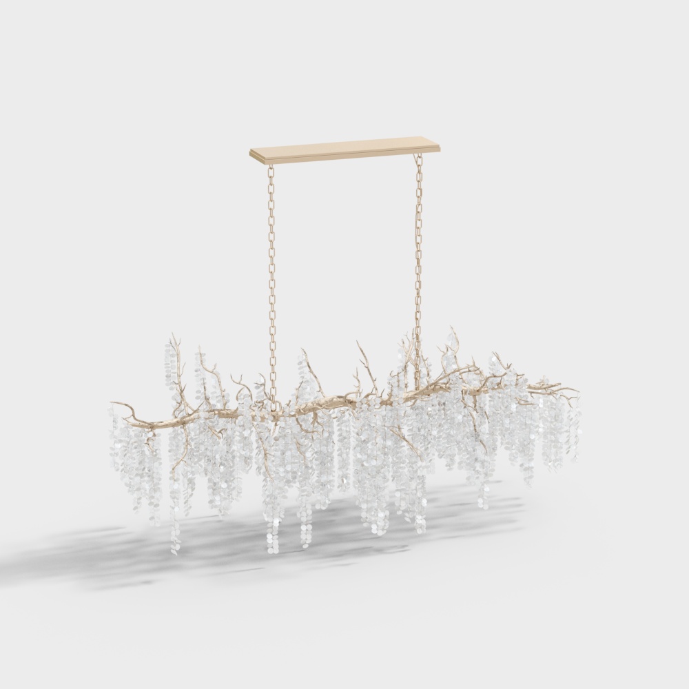 Office space crystal chandelier