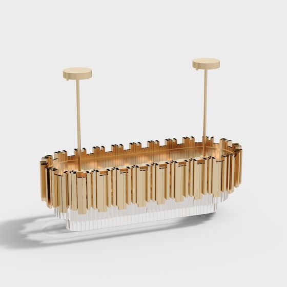 Golden Melody Pendant Light 3D model