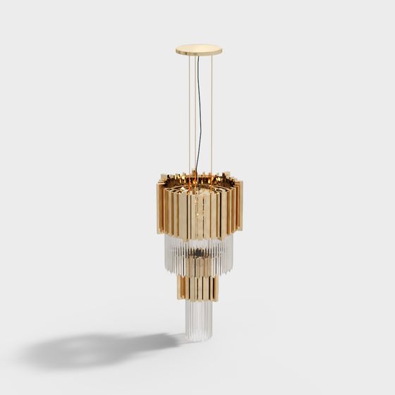 Sophisticated Chandelier 3D model for Modern Spaces