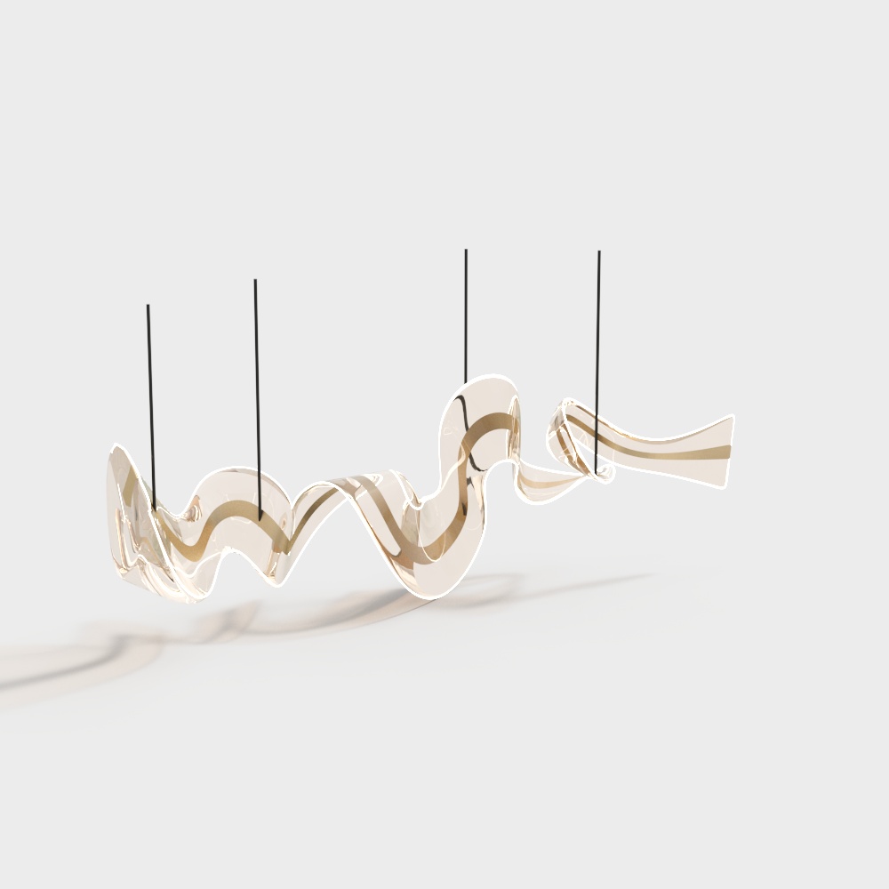 Flowing Curve 3D Model