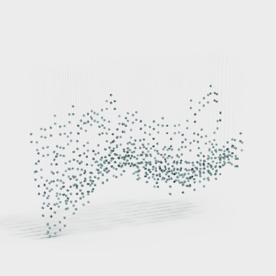 Crystal Flow 3D model for Creative Projects