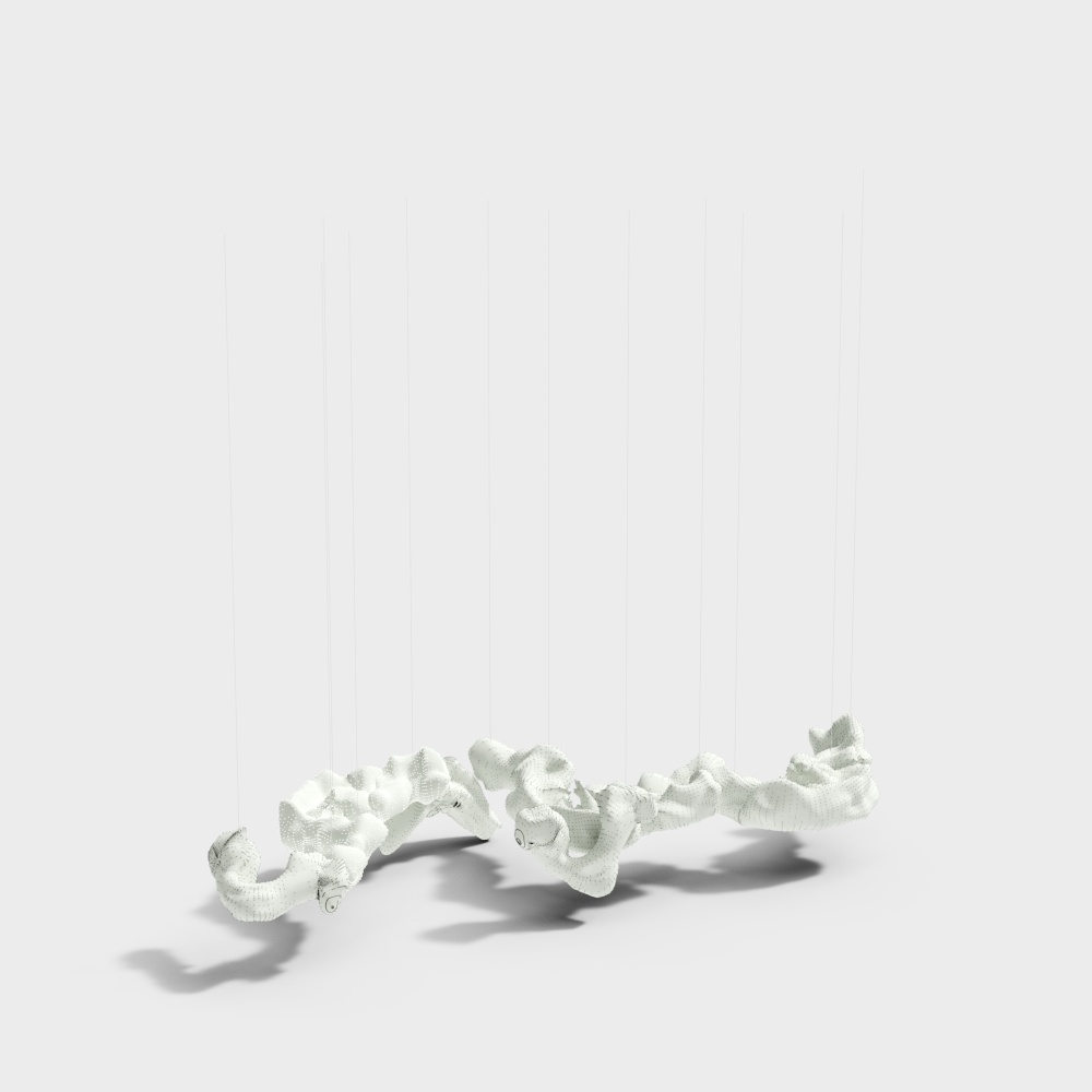 Office space art chandelier