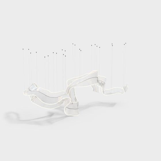 Suspended Dance 3D Model for Creative Projects