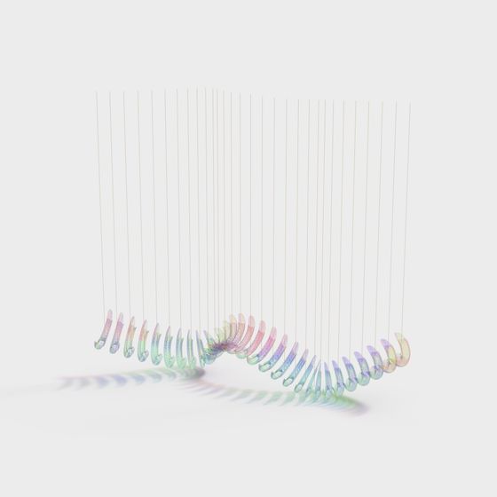 Colorful Rainbow Bridge 3D model for Creative Projects