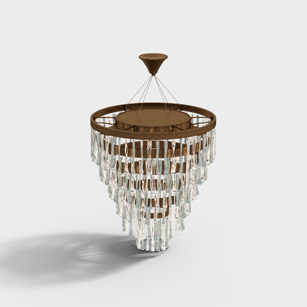 Office space crystal chandelier