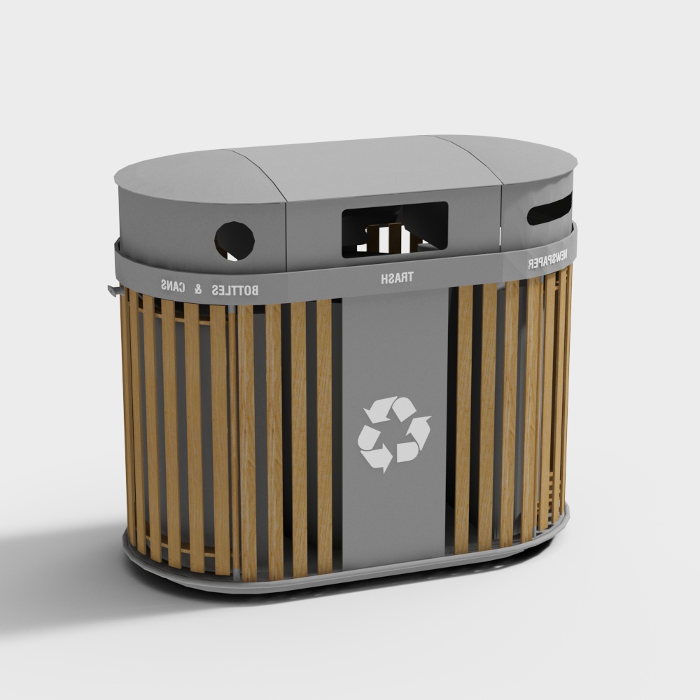 Cubo de clasificación de basura de hospital