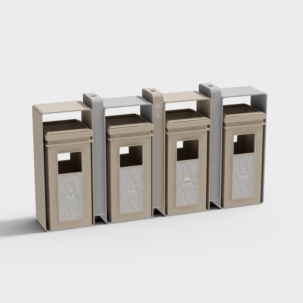 병원 쓰레기 분리 수거함