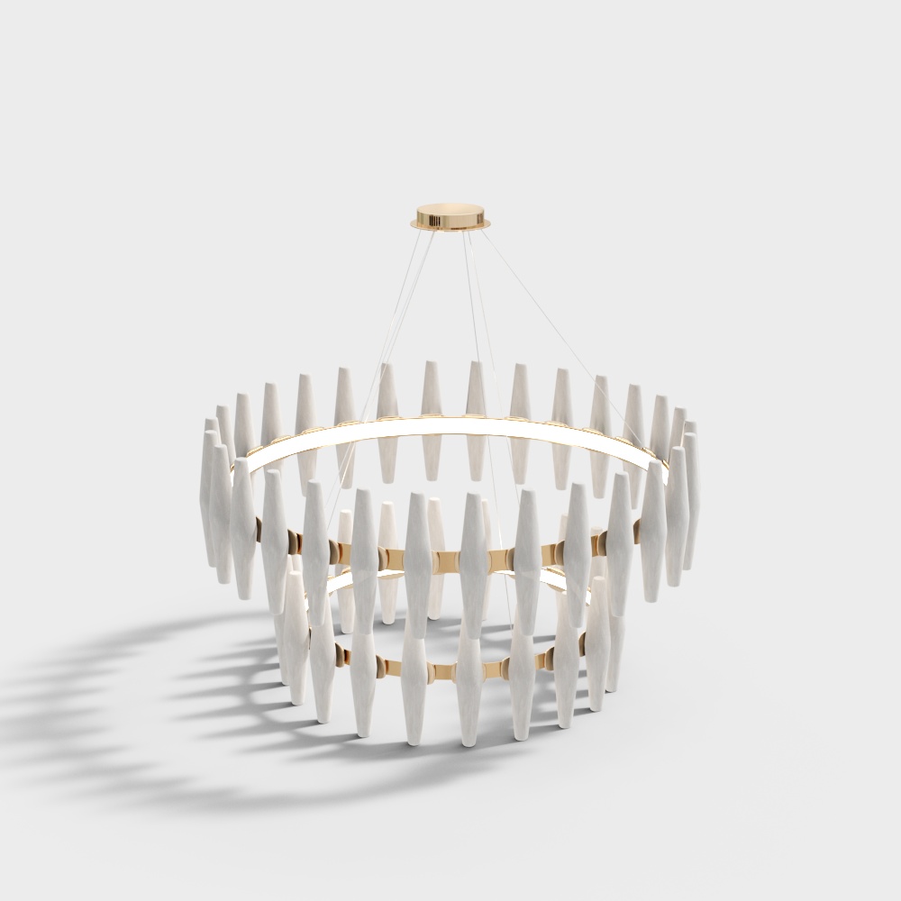 Office space crystal chandelier