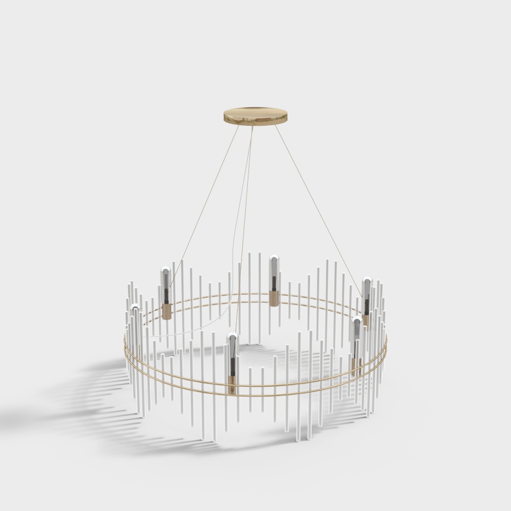 Office space crystal chandelier