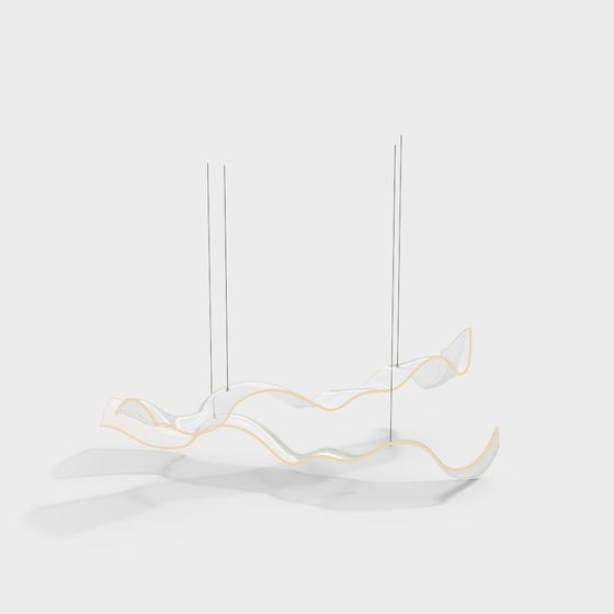 Luminous Chandelier 3D model