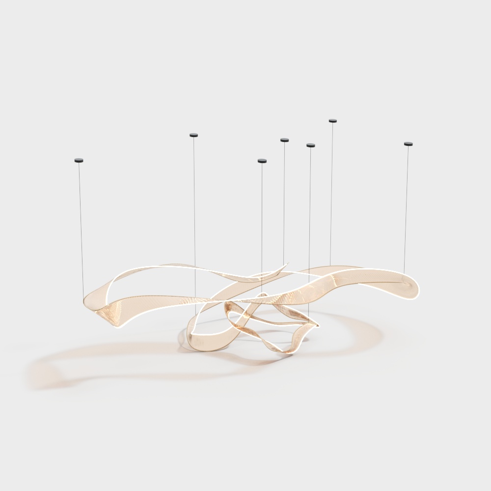 Office space art chandelier