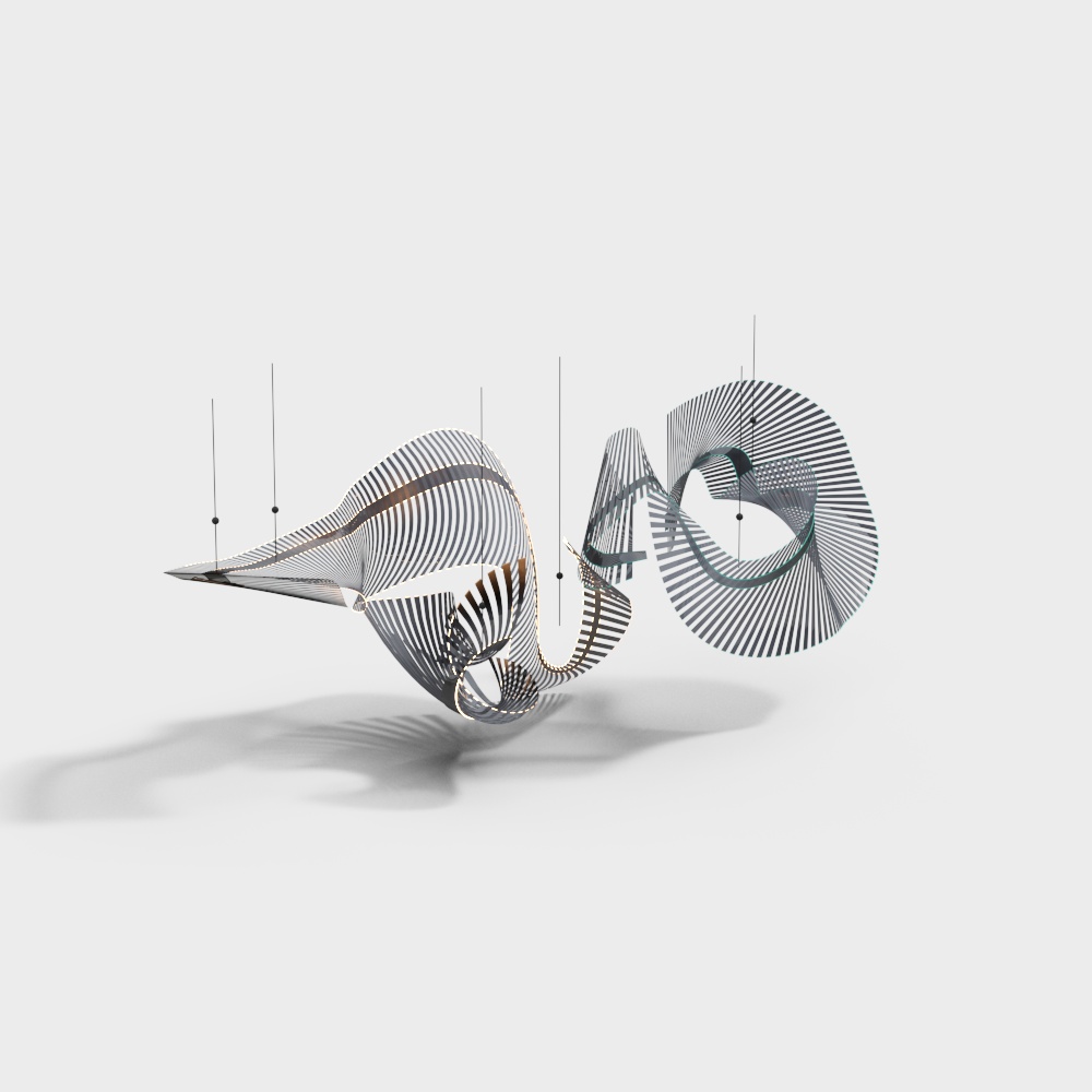 Office space art chandelier