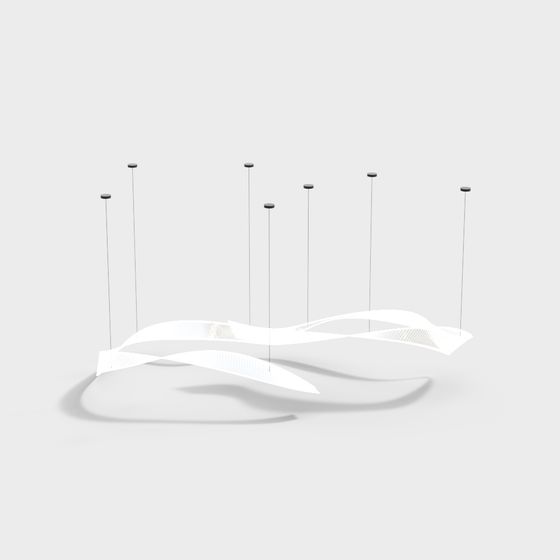 Flowing Light Fixture 3D model
